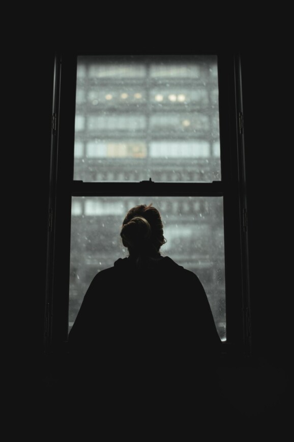 The windows are dirty.