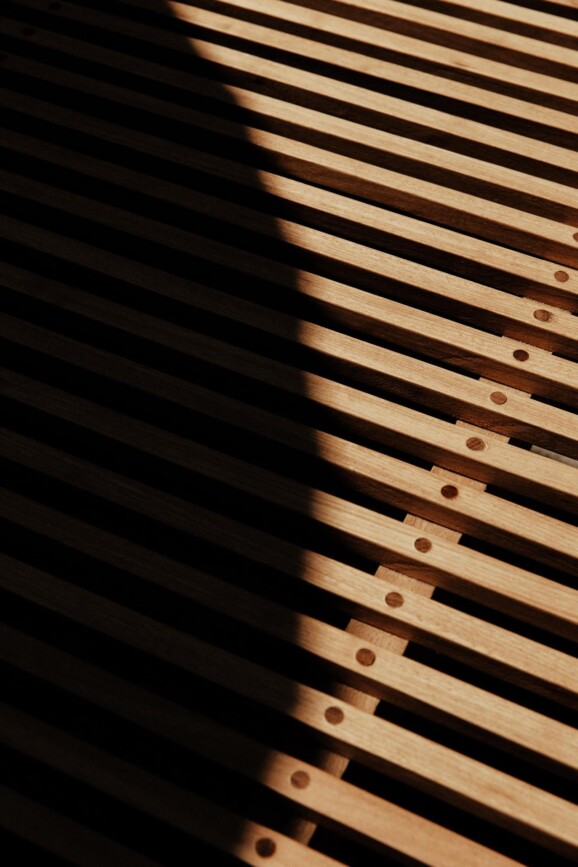 A wooden floor.